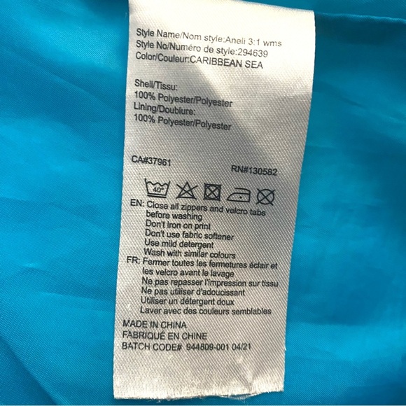 Mckinley Aquamax Women’s Rain Jacket Size 1X Double Zipper 10 000 MM - Picture 11 of 14